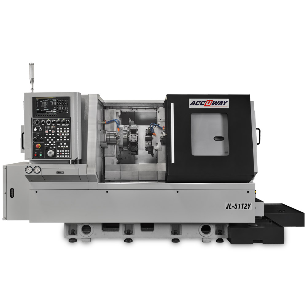 緊湊型雙主軸雙刀塔車銑複合式車床